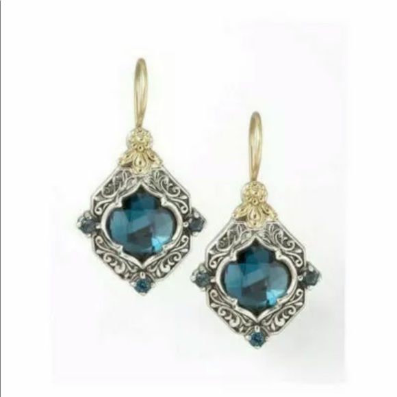Jewelry - Smashing 925 Silver Sapphire 18K Gold Fill…